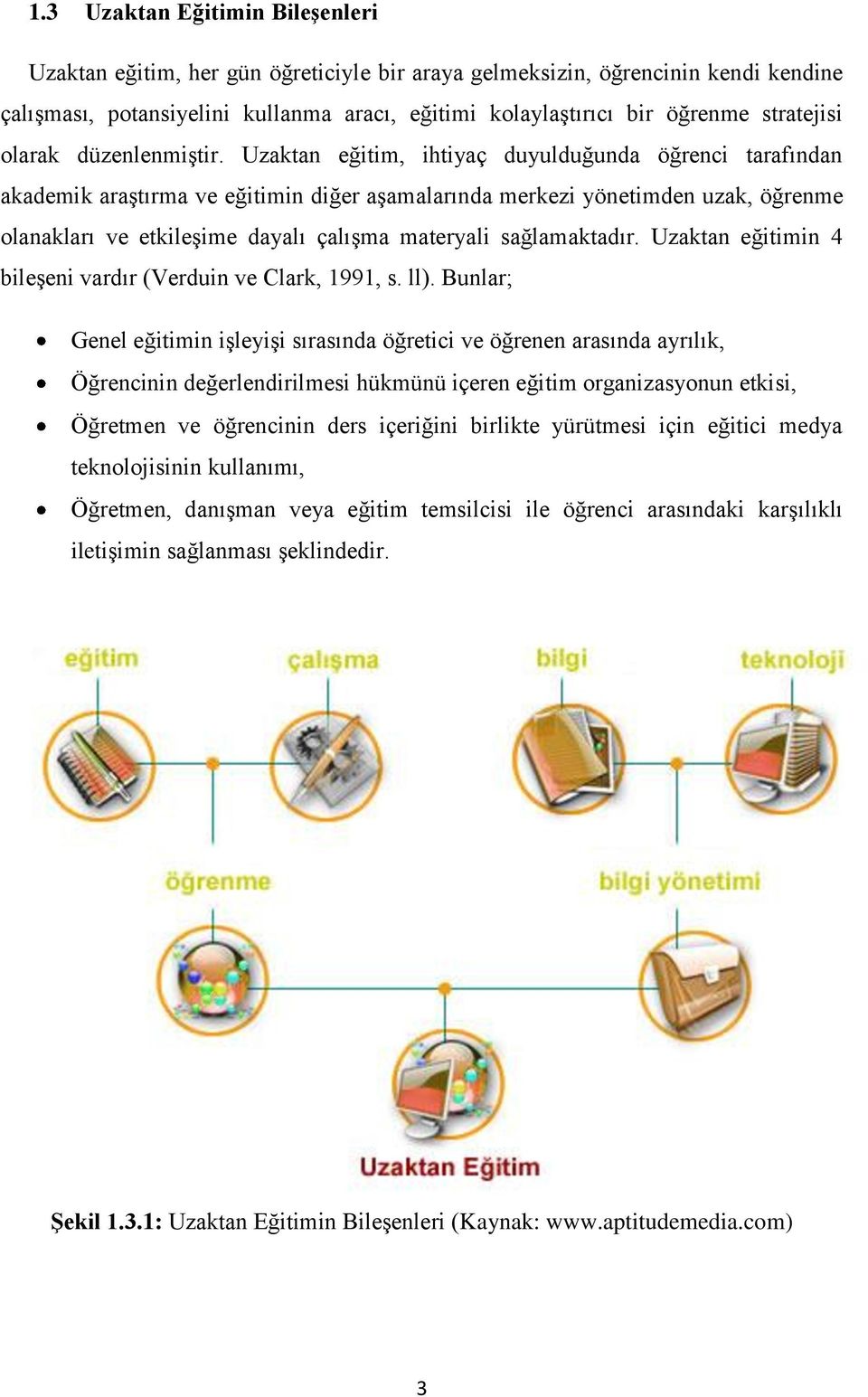 Uzaktan eğitim, ihtiyaç duyulduğunda öğrenci tarafından akademik araģtırma ve eğitimin diğer aģamalarında merkezi yönetimden uzak, öğrenme olanakları ve etkileģime dayalı çalıģma materyali