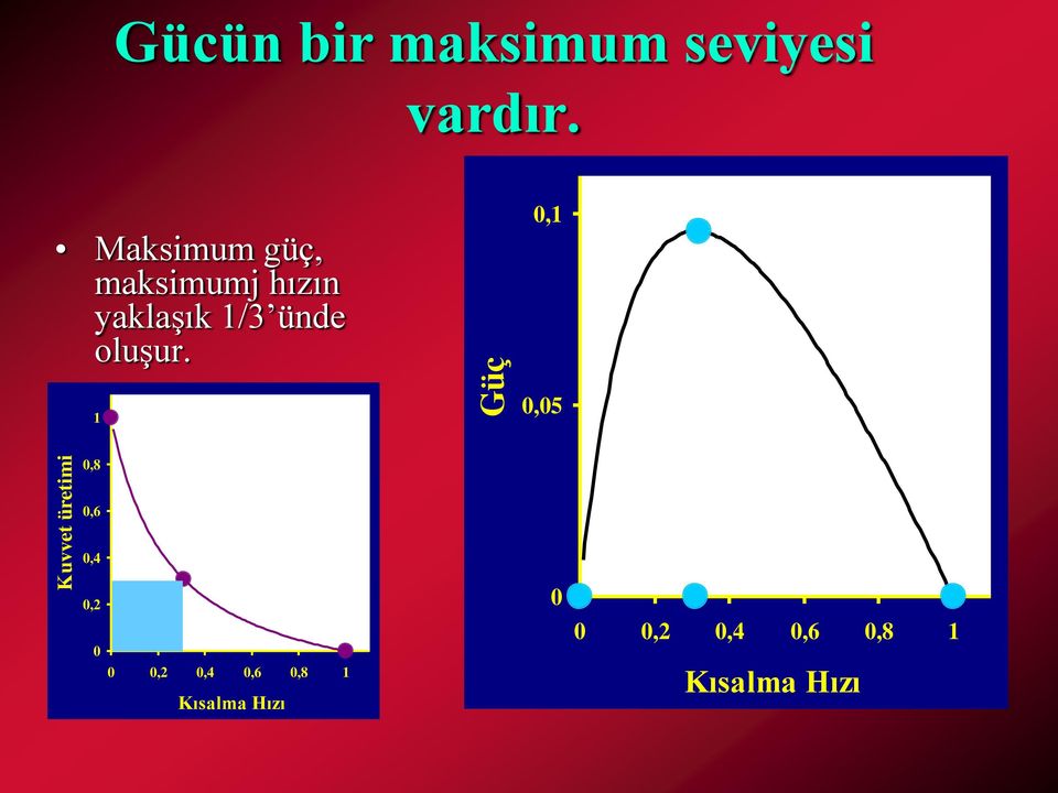 Maksimum güç, maksimumj hızın yaklaşık 1/3 ünde