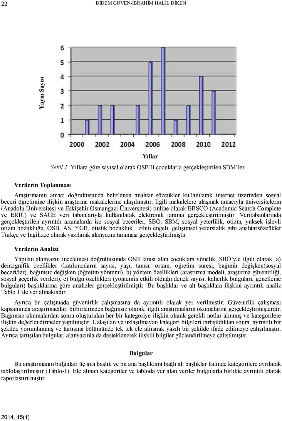 öğretimine ilişkin araştırma makalelerine ulaşılmıştır.