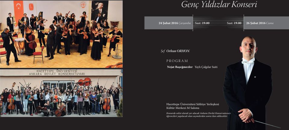 Hacettepe Üniversitesi Sıhhiye Yerleşkesi Kültür Merkezi M Salonu Konserde solist