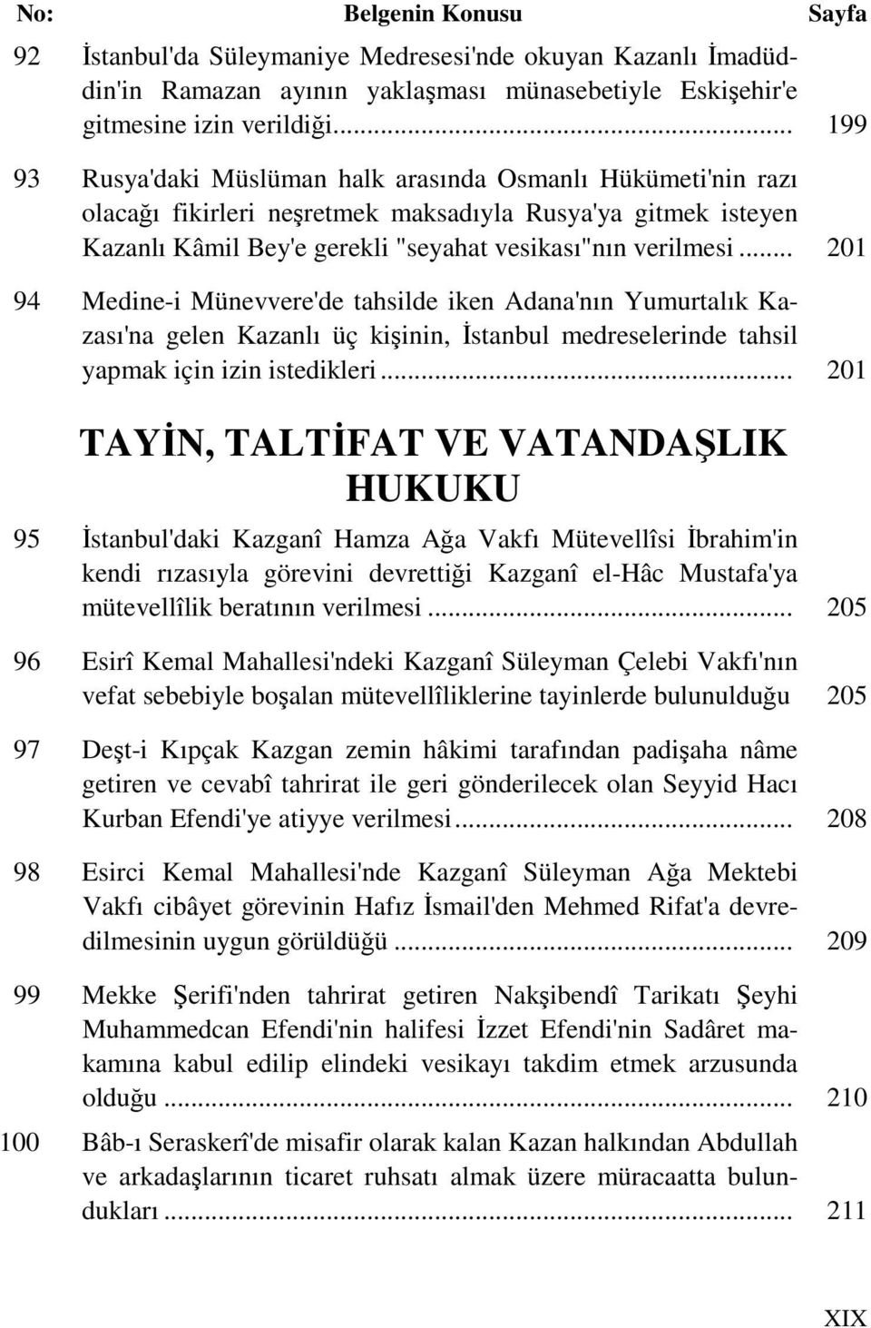 .. 201 94 Medine-i Münevvere'de tahsilde iken Adana'nın Yumurtalık Kazası'na gelen Kazanlı üç kişinin, Đstanbul medreselerinde tahsil yapmak için izin istedikleri.