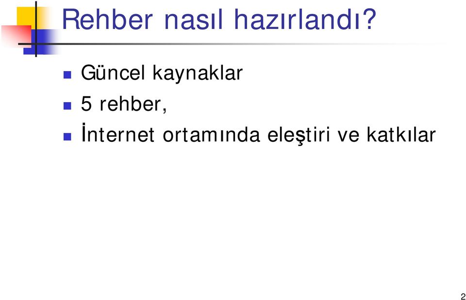 rehber, İnternet