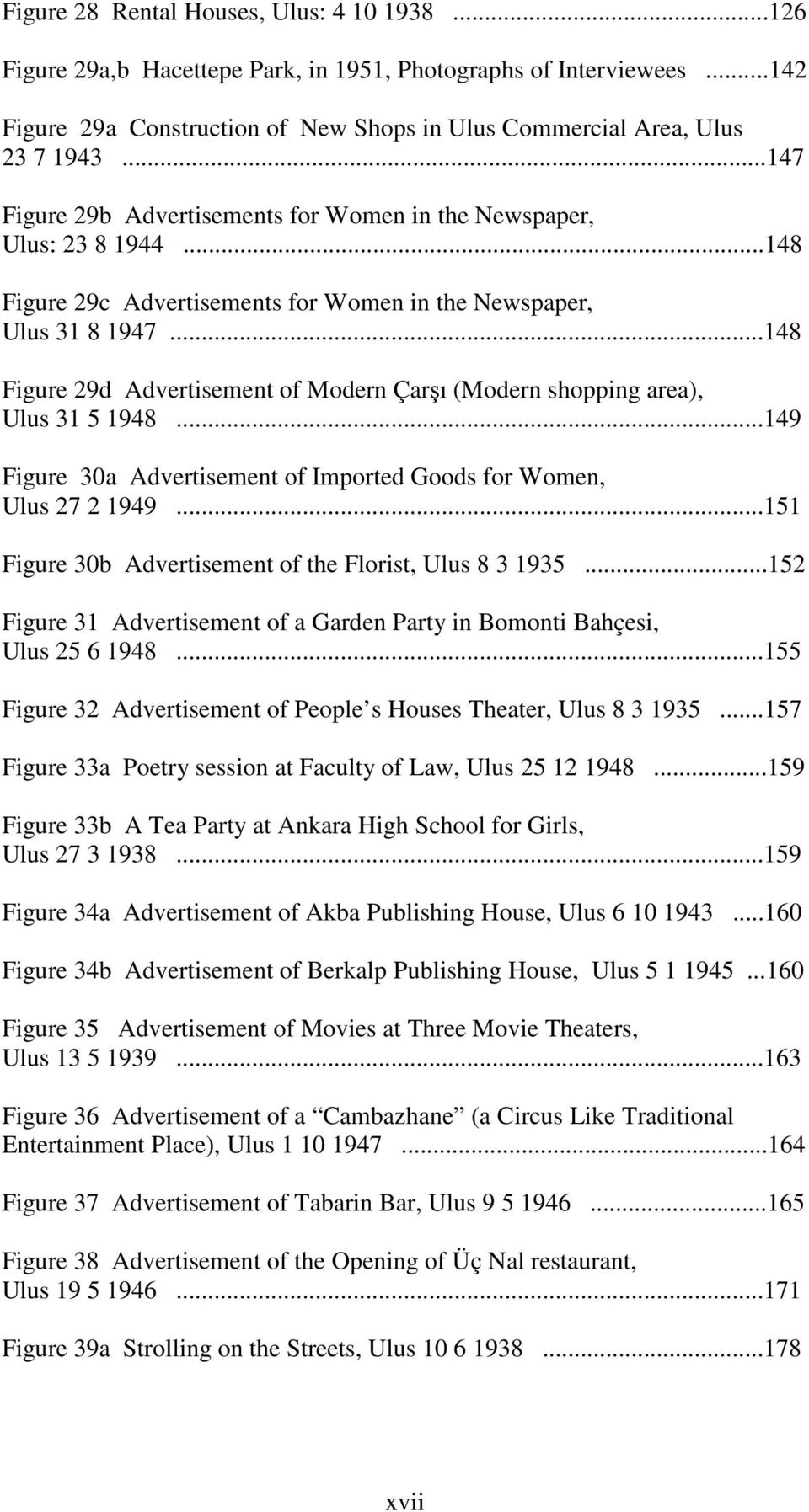 ..148 Figure 29d Advertisement of Modern Çarşı (Modern shopping area), Ulus 31 5 1948...149 Figure 30a Advertisement of Imported Goods for Women, Ulus 27 2 1949.