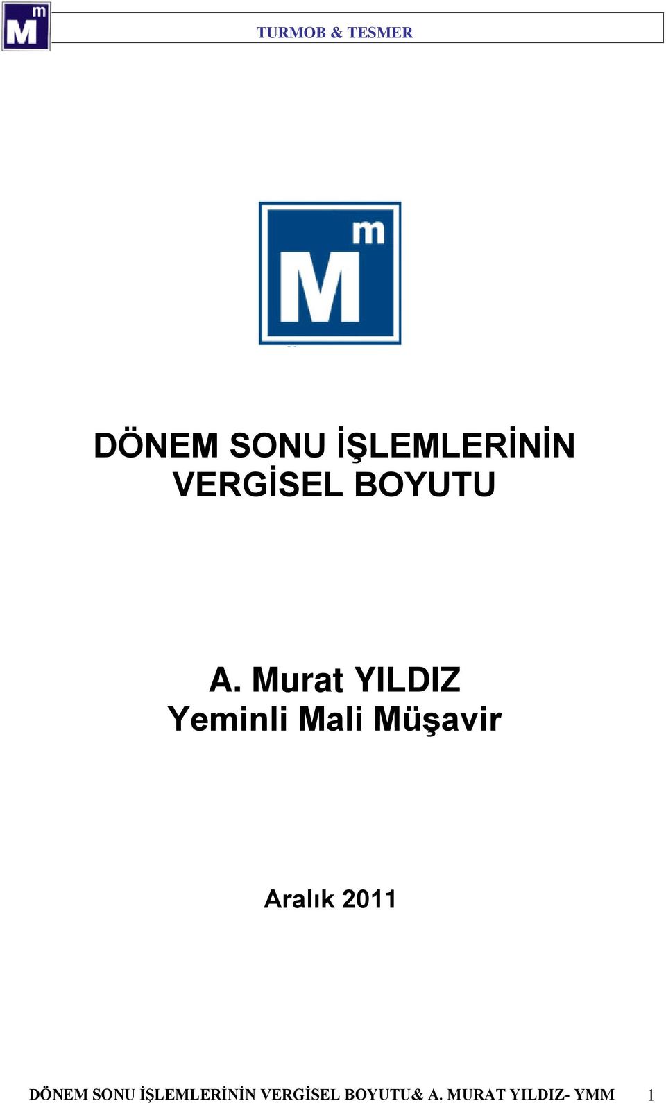 Murat YILDIZ Yeminli Mali Müşavir