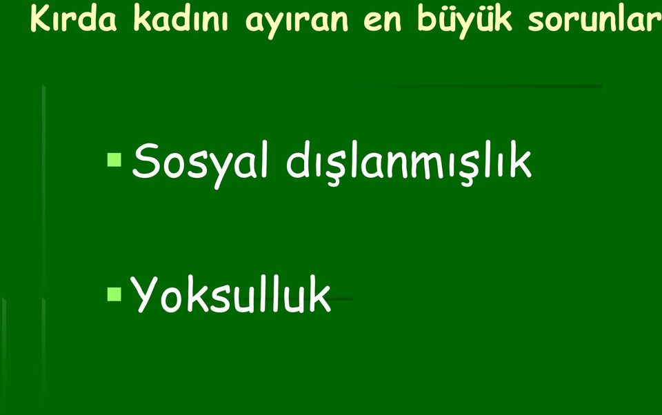 sorunlar Sosyal