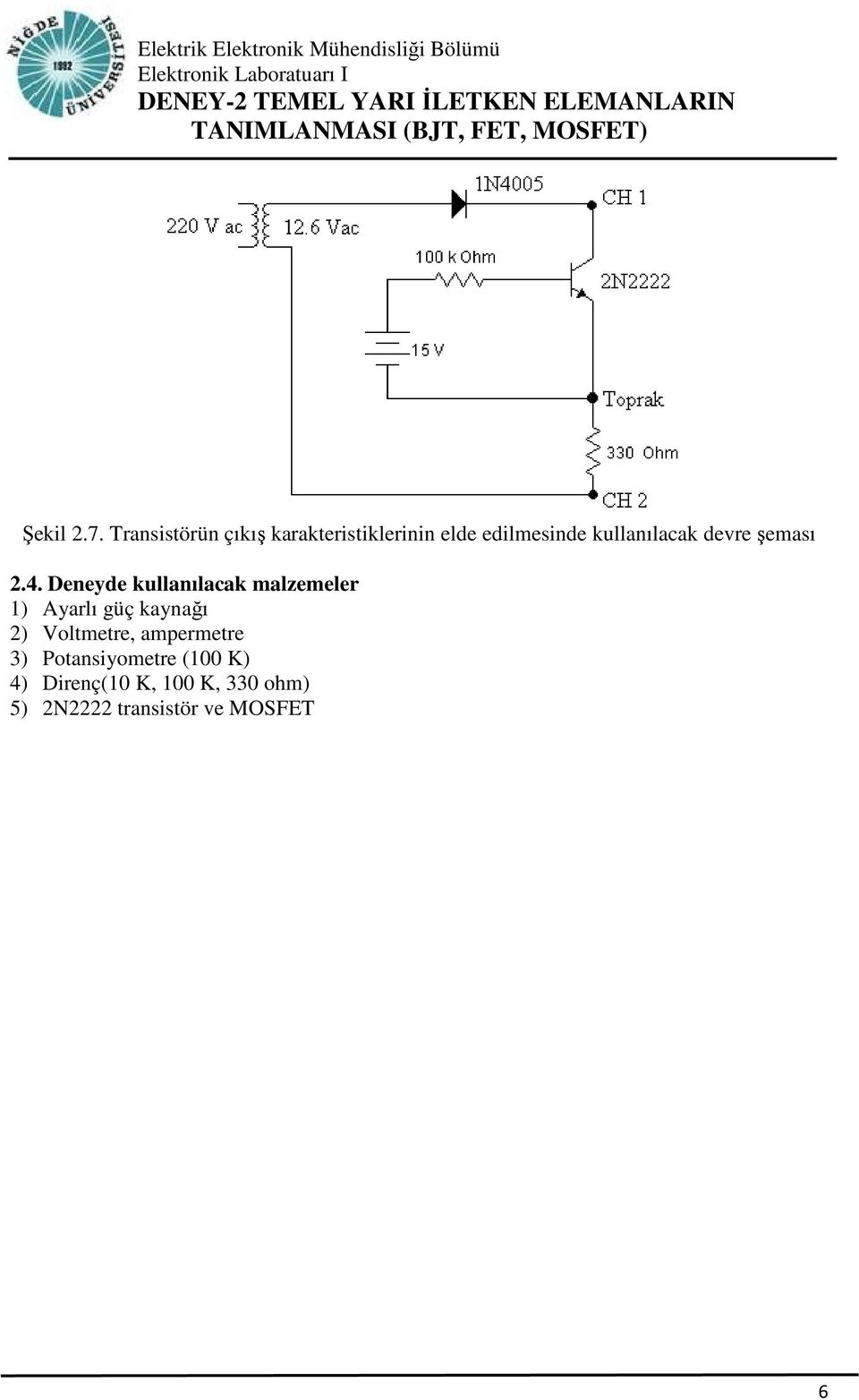 kullanılacak devre şeması 2.4.