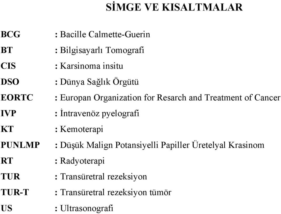 and Treatment of Cancer : İntravenöz pyelografi : Kemoterapi : Düşük Malign Potansiyelli Papiller