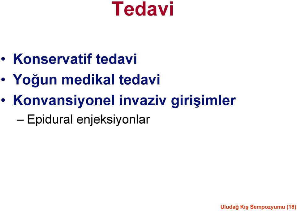 invaziv girişimler Epidural