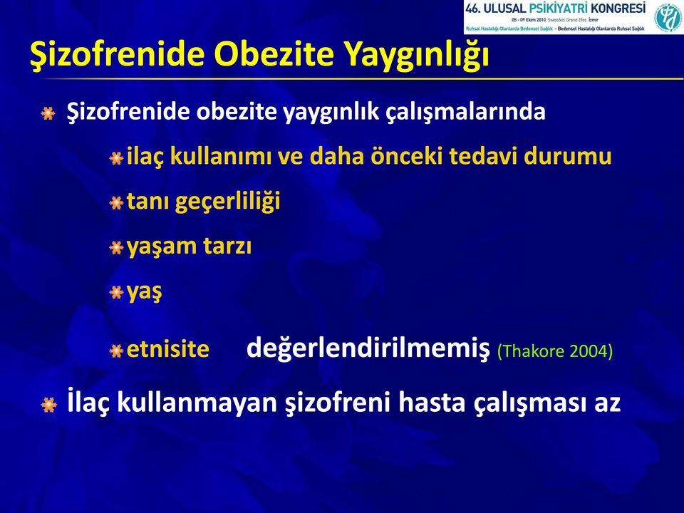 tanı geçerliliği yaşam tarzı yaş etnisite değerlendirilmemiş