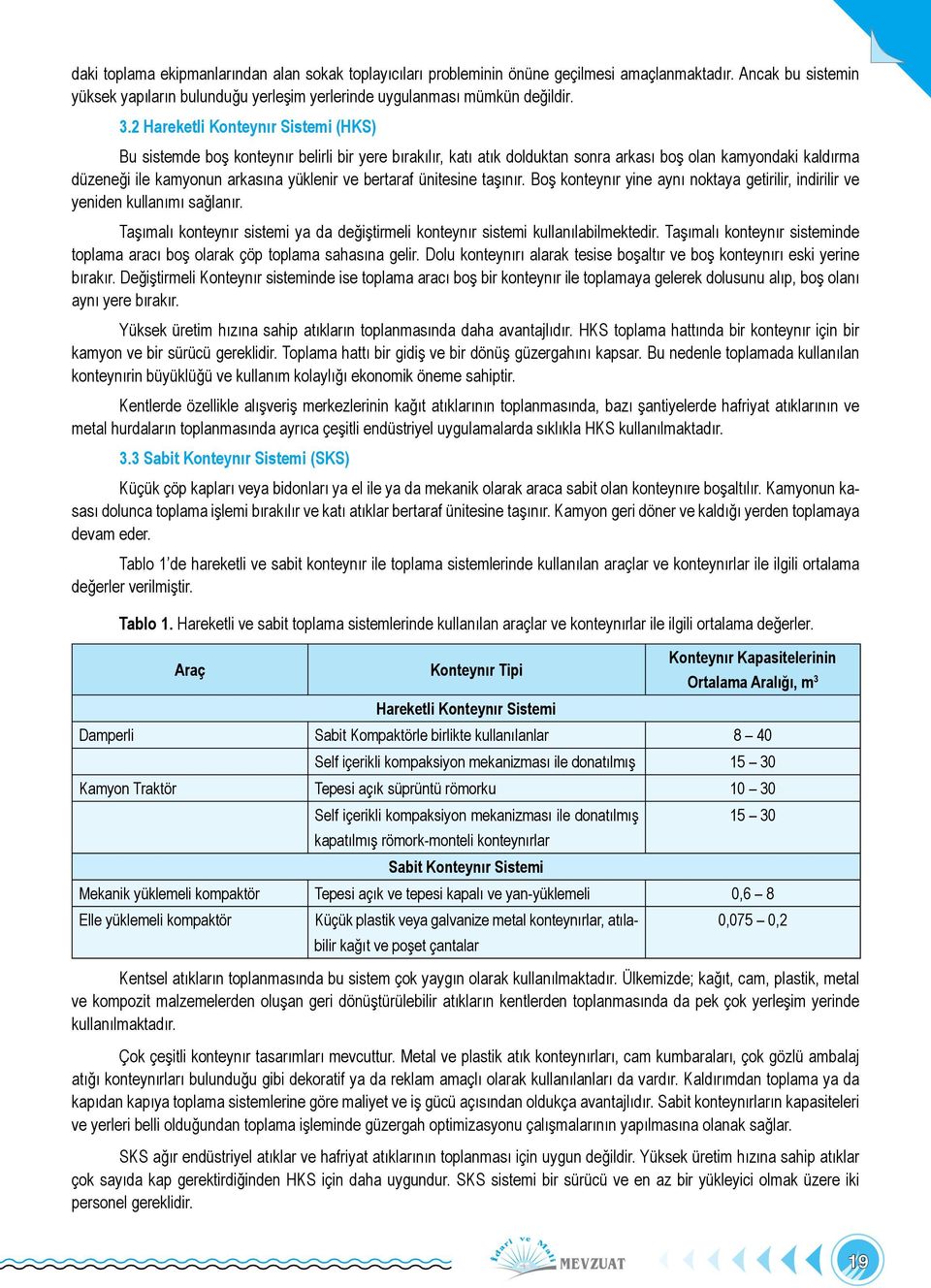 bertaraf ünitesine taşınır. Boş konteynır yine aynı noktaya getirilir, indirilir ve yeniden kullanımı sağlanır. Taşımalı konteynır sistemi ya da değiştirmeli konteynır sistemi kullanılabilmektedir.