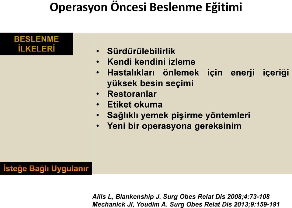 okuma Sağlıklı yemek pişirme yöntemleri Yeni bir operasyona gereksinim Aills L,