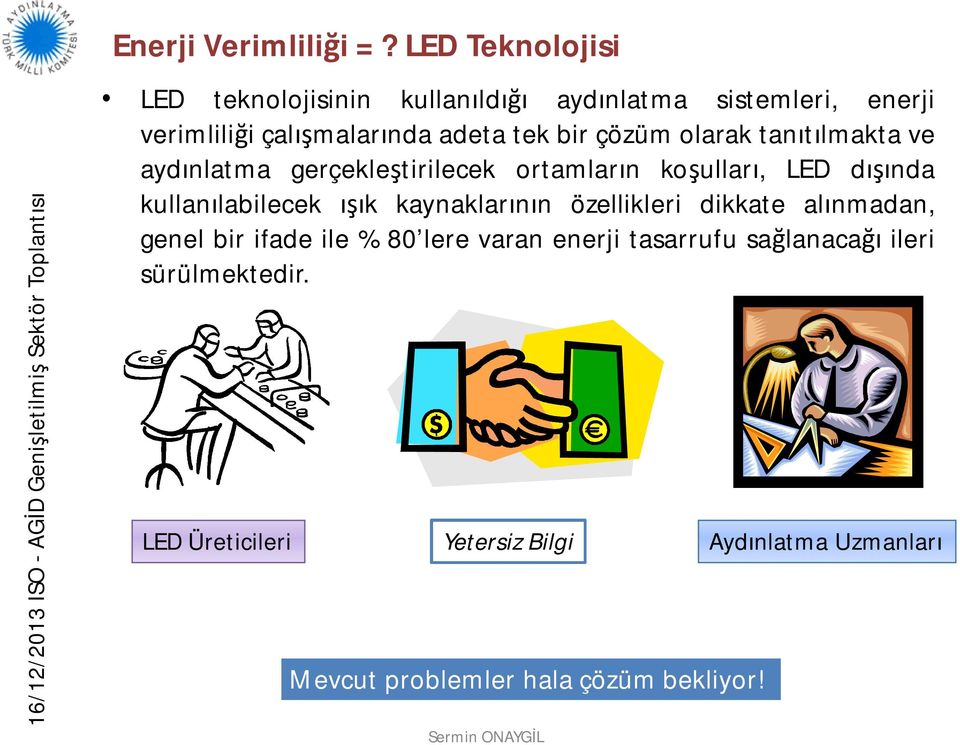 çözüm olarak tanıtılmakta ve aydınlatma gerçekleştirilecek ortamların koşulları, LED dışında kullanılabilecek ışık