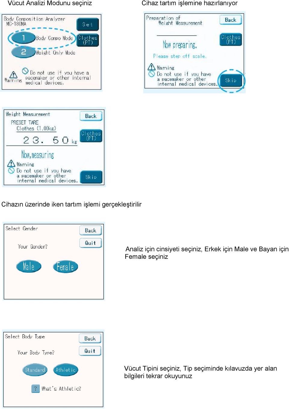 cinsiyeti seçiniz, Erkek için Male ve Bayan için Female seçiniz