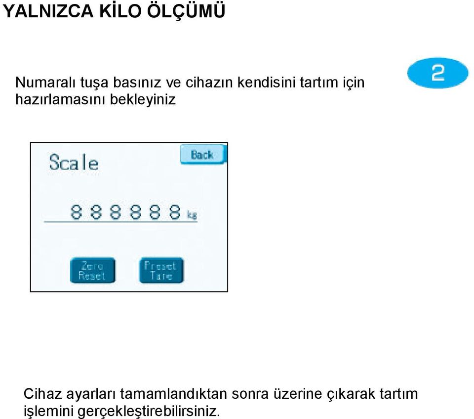 bekleyiniz Cihaz ayarları tamamlandıktan sonra