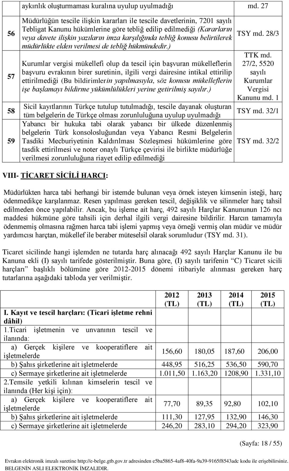 karşılığında tebliğ konusu belirtilerek müdürlükte elden verilmesi de tebliğ hükmündedir.