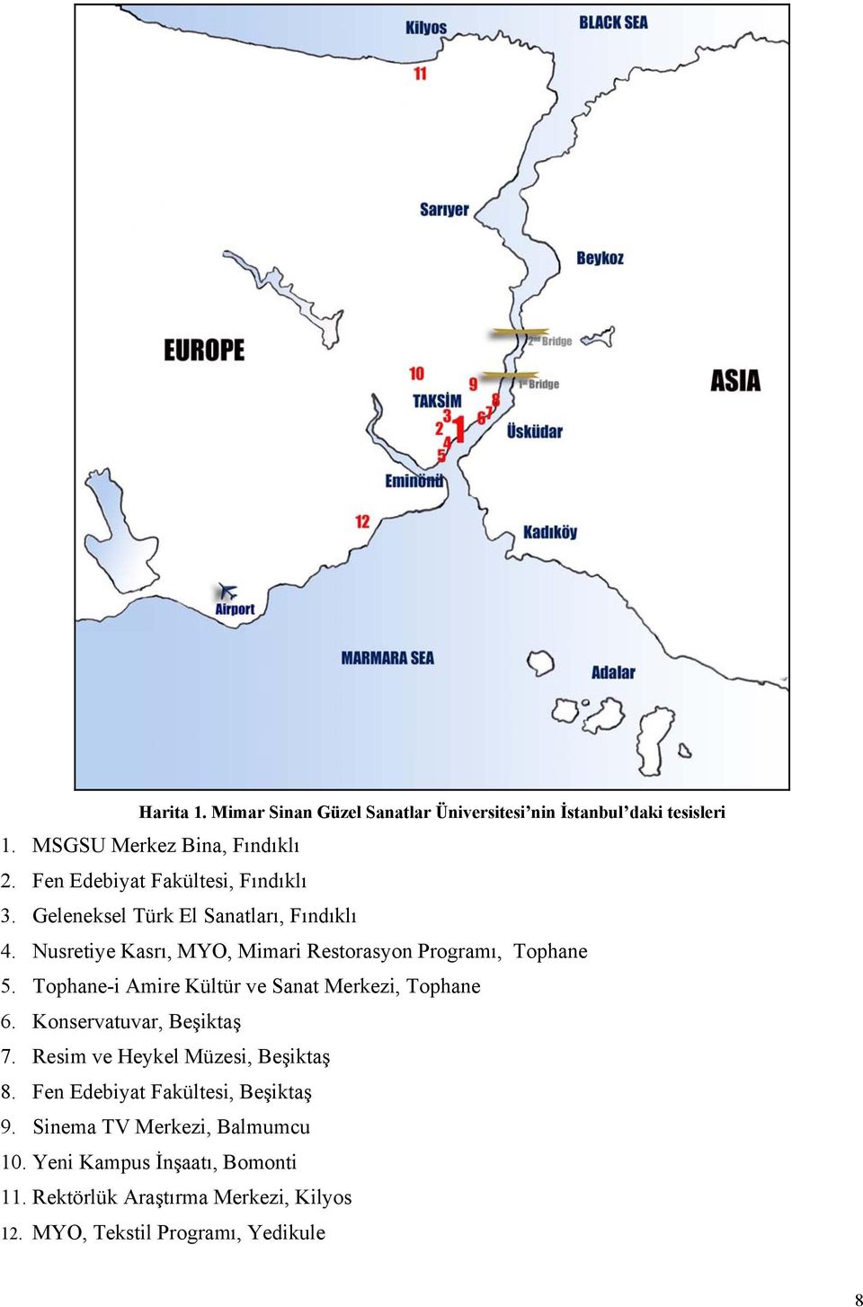 Nusretiye Kasrı, MYO, Mimari Restorasyon Programı, Tophane 5. Tophane-i Amire Kültür ve Sanat Merkezi, Tophane 6.