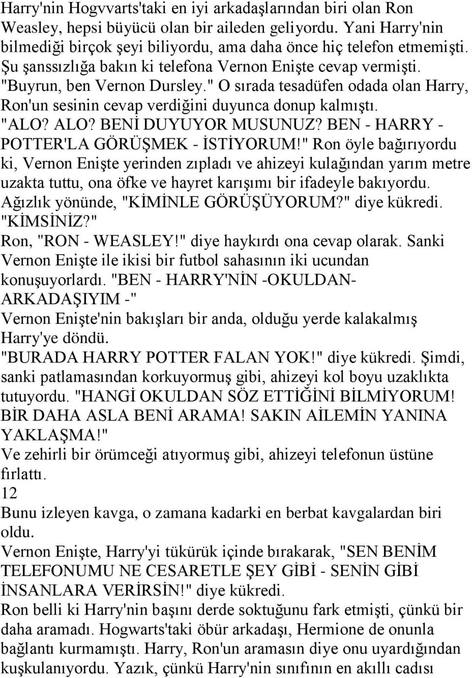 BENİ DUYUYOR MUSUNUZ? BEN - HARRY - POTTER'LA GÖRÜŞMEK - İSTİYORUM!