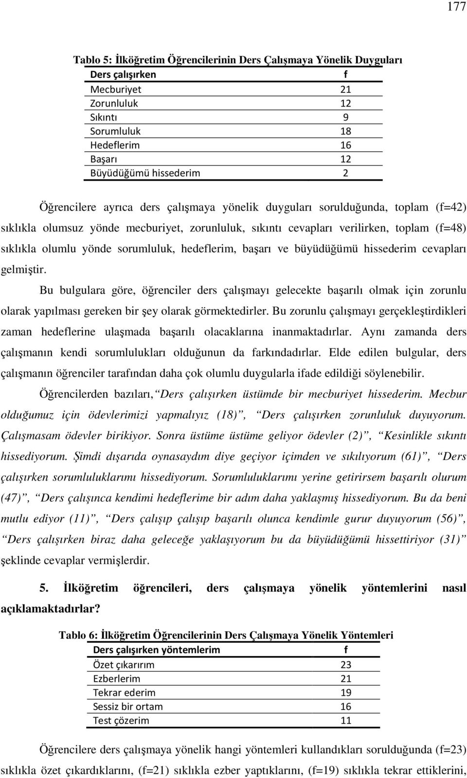 hedelerim, başarı ve büyüdüğümü hissederim cevapları gelmiştir.