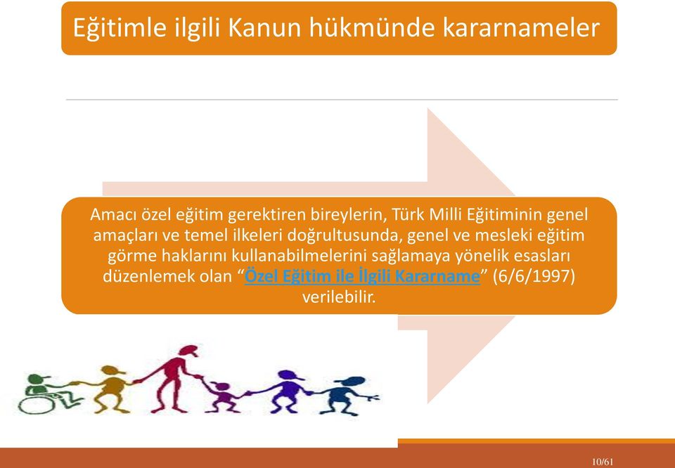 doğrultusunda, genel ve mesleki eğitim görme haklarını kullanabilmelerini