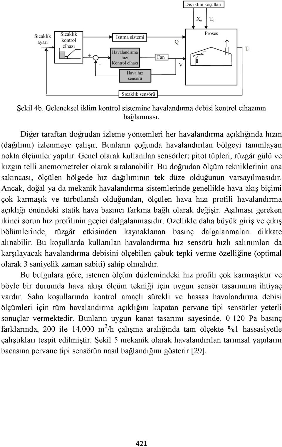 Genel olarak kullanılan sensörler; pitot tüpleri, rüzgâr gülü ve kızgın telli anemometreler olarak sıralanabilir.