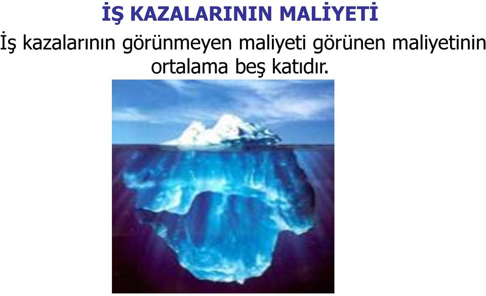 görünmeyen maliyeti