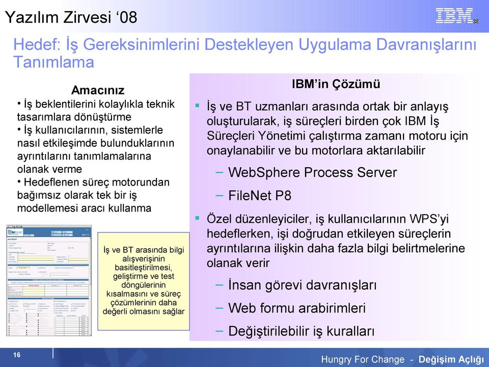 basitleştirilmesi, geliştirme ve test döngülerinin kısalmasını ve süreç çözümlerinin daha değerli olmasını sağlar İş ve BT uzmanları arasında ortak bir anlayış oluşturularak, iş süreçleri birden çok