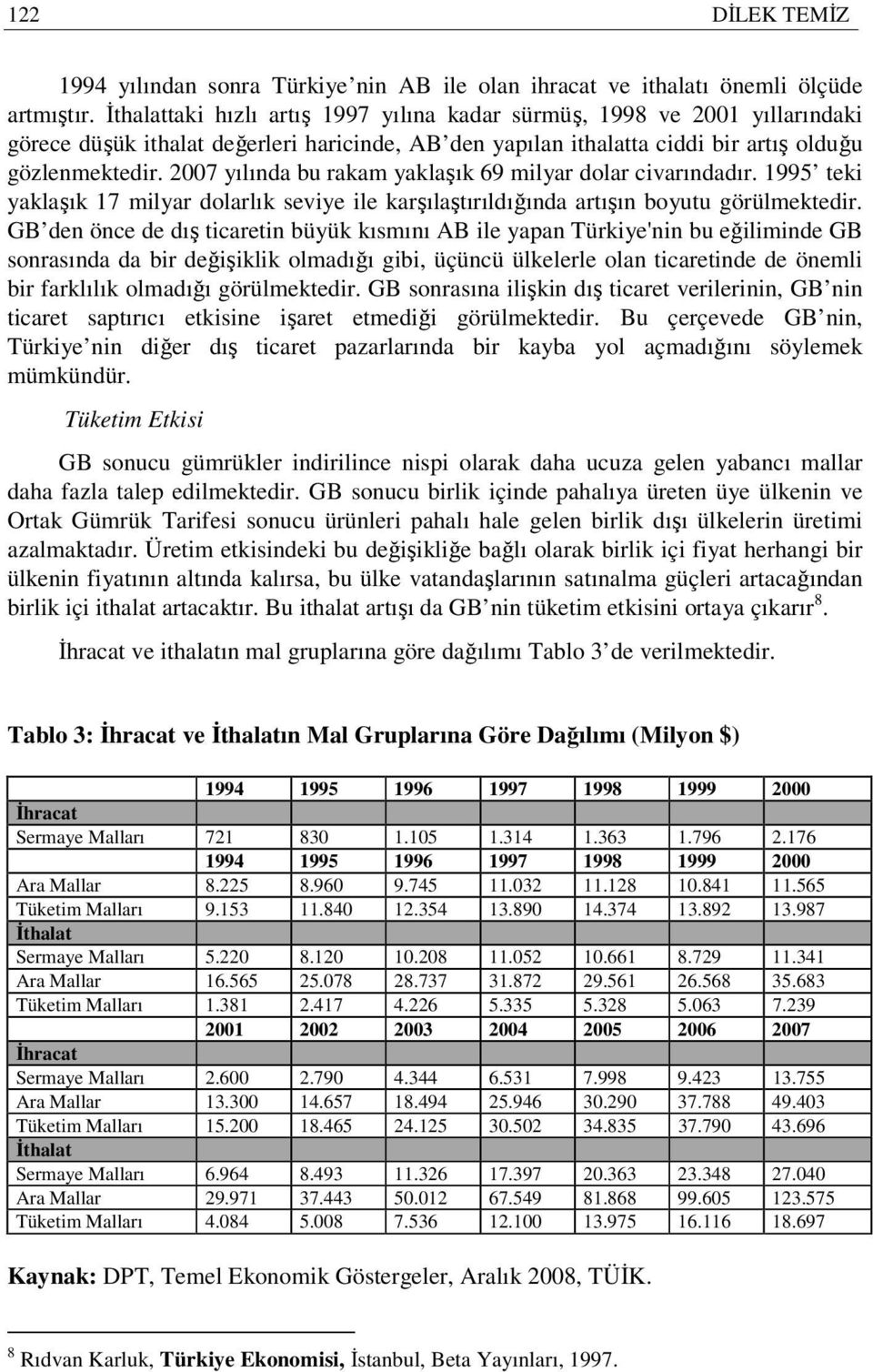 2007 yılında bu rakam yaklaşık 69 milyar dolar civarındadır. 1995 teki yaklaşık 17 milyar dolarlık seviye ile karşılaştırıldığında artışın boyutu görülmektedir.