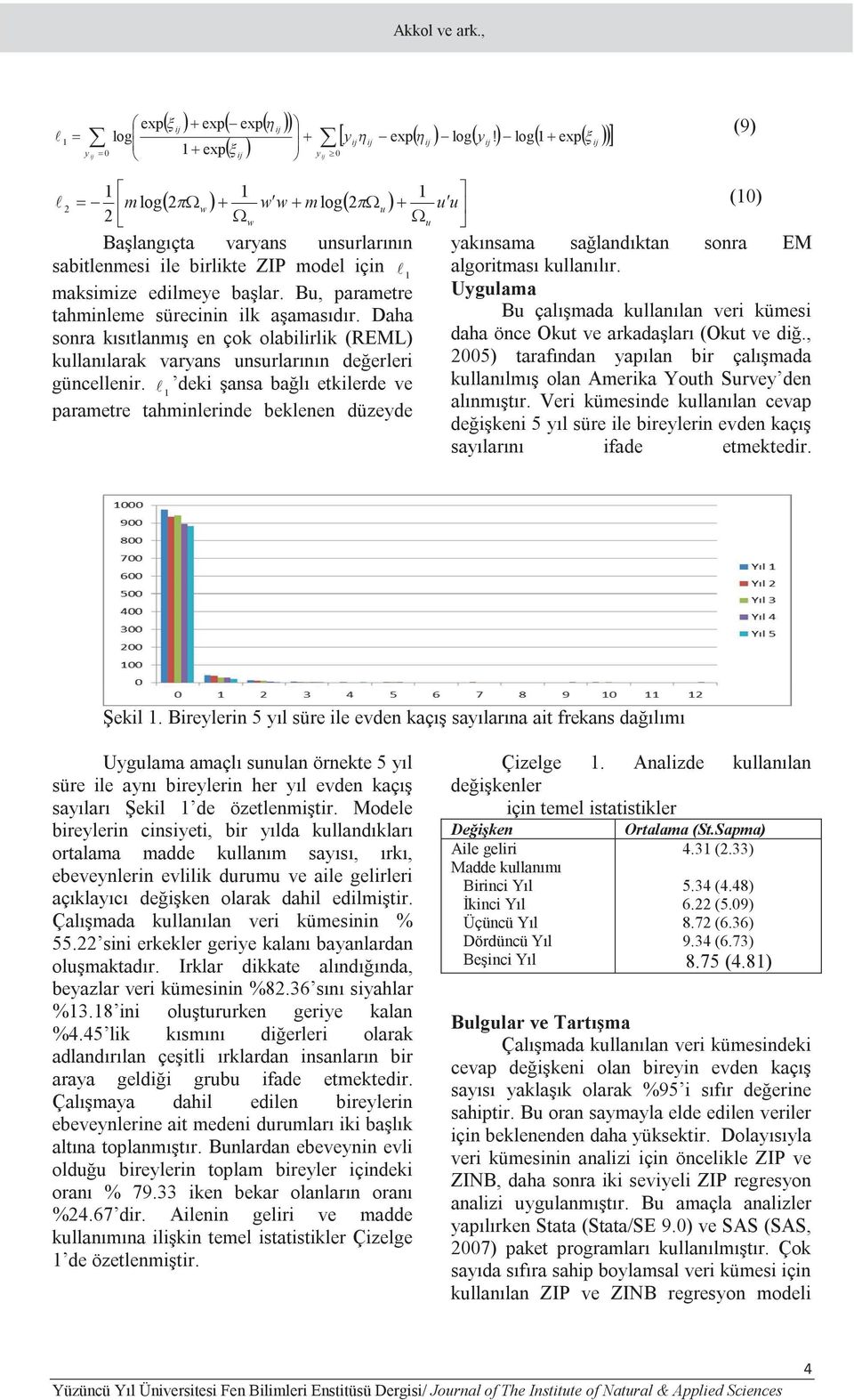 Daha sonra kısıtlanmış en çok olablrlk (REML) kullanılarak varyans unsurlarının değerler güncellenr.