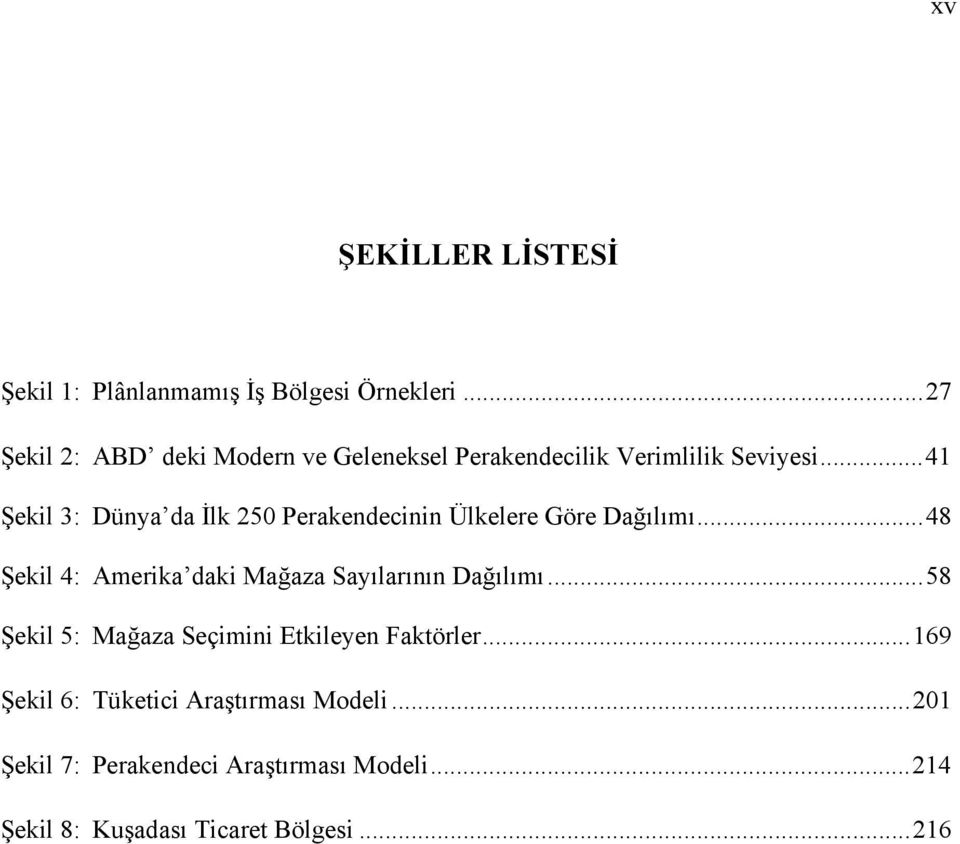 .. 41 Şekil 3: Dünya da İlk 250 Perakendecinin Ülkelere Göre Dağılımı.