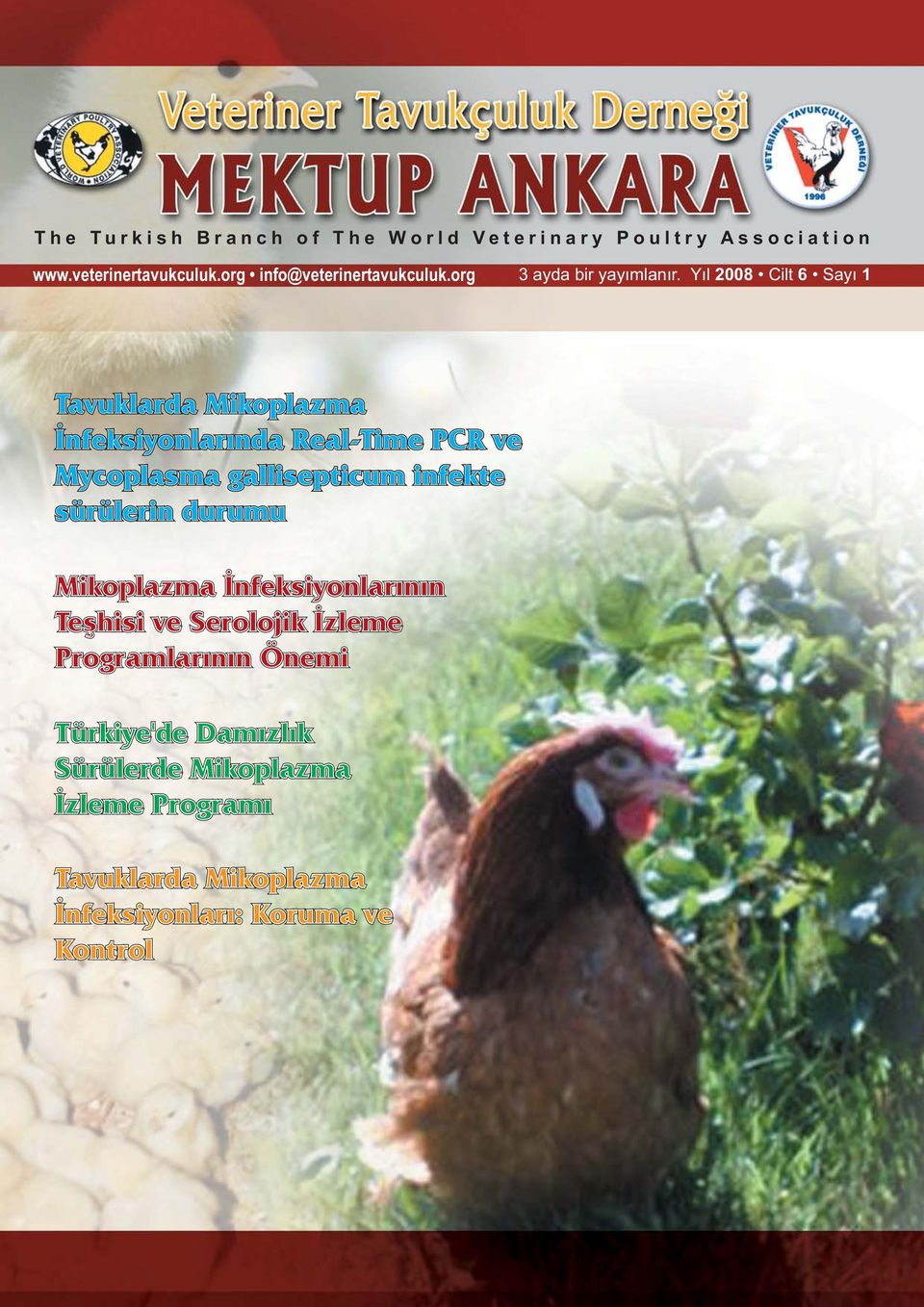 Yýl 2008 Cilt 6 Sayý 1 Tavuklarda Mikoplazma Ýnfeksiyonlarýnda Real-Time PCR ve Mycoplasma gallisepticum infekte