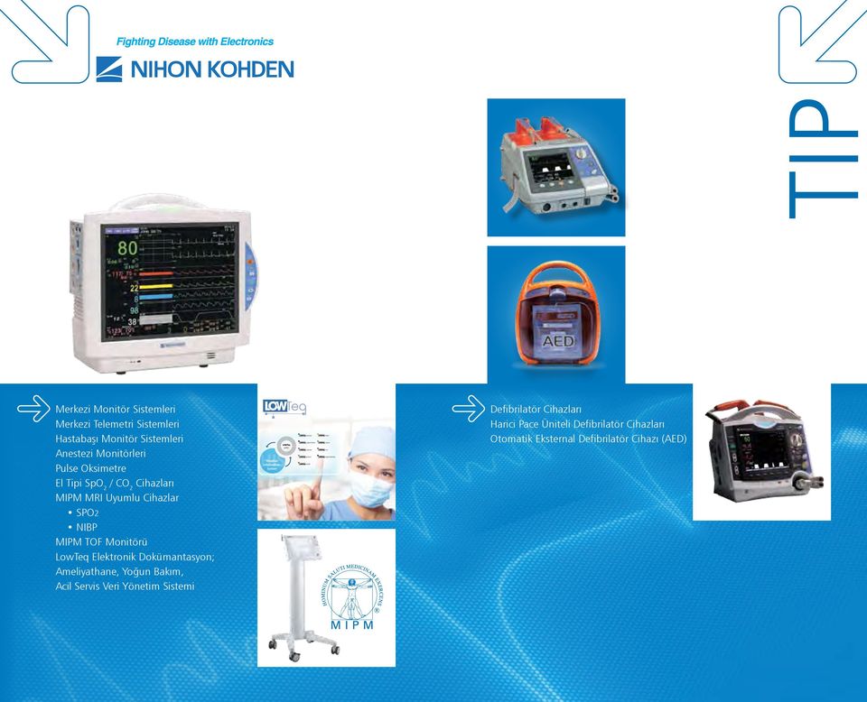 Monitörü LowTeq Elektronik Dokümantasyon; Ameliyathane, Yoğun Bakım, Acil Servis Veri Yönetim Sistemi