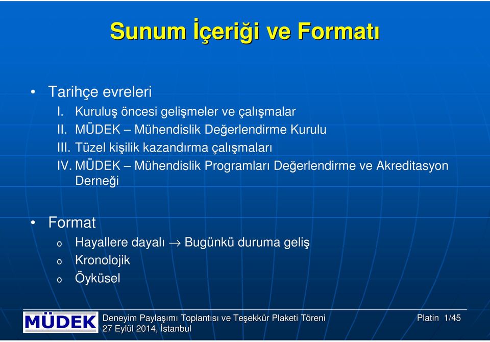 MÜDEK Mühendislik Değerlendirme Kurulu III.