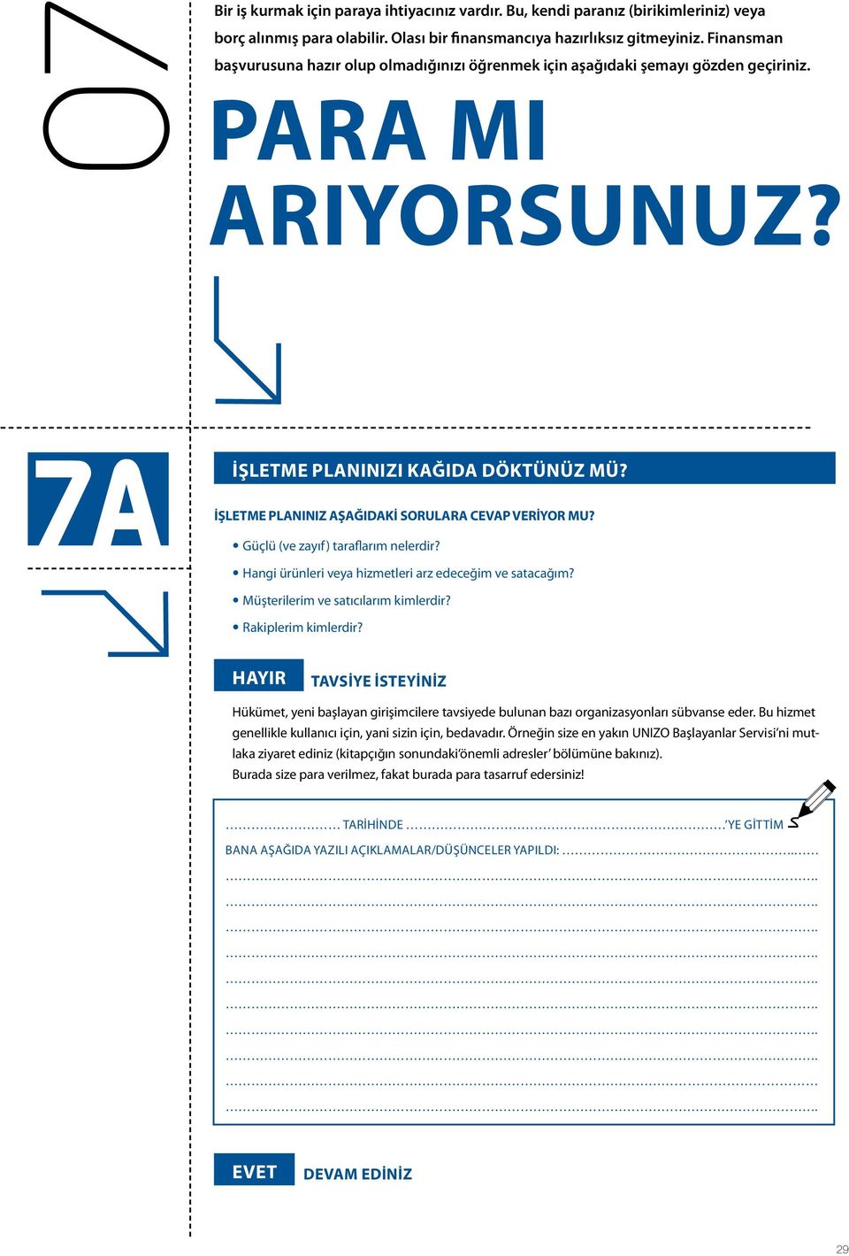 İşletme planınız aşağıdaki sorulara cevap veriyor mu? Güçlü (ve zayıf) taraflarım nelerdir? Hangi ürünleri veya hizmetleri arz edeceğim ve satacağım? Müşterilerim ve satıcılarım kimlerdir?