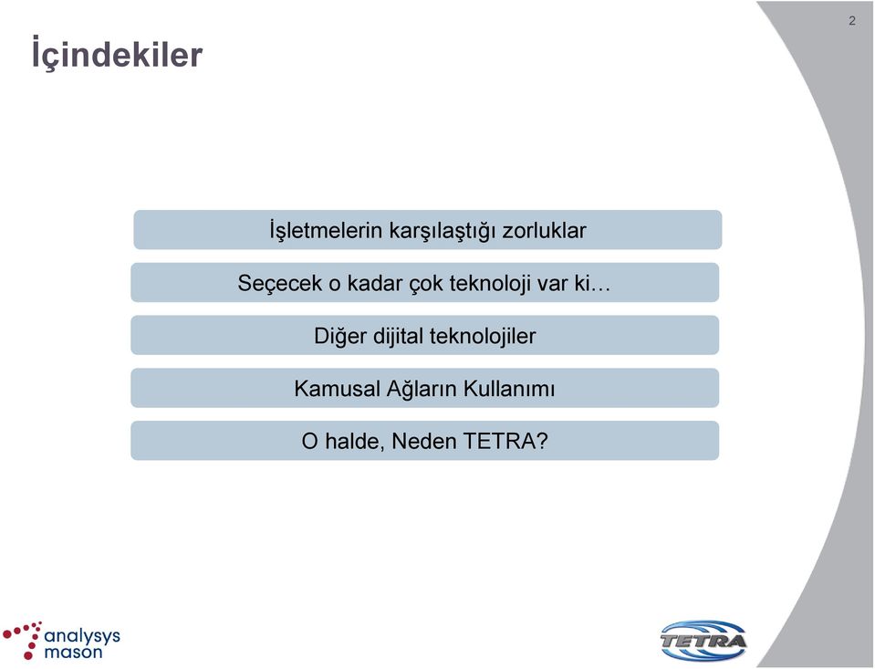 var ki Diğer dijital teknolojiler