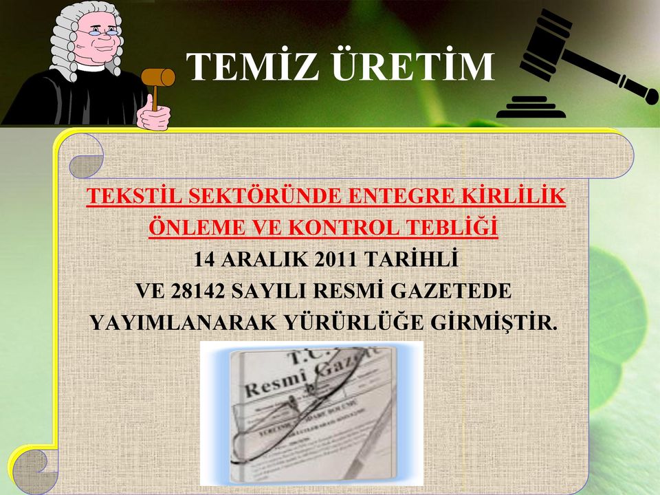 ARALIK 2011 TARİHLİ VE 28142 SAYILI