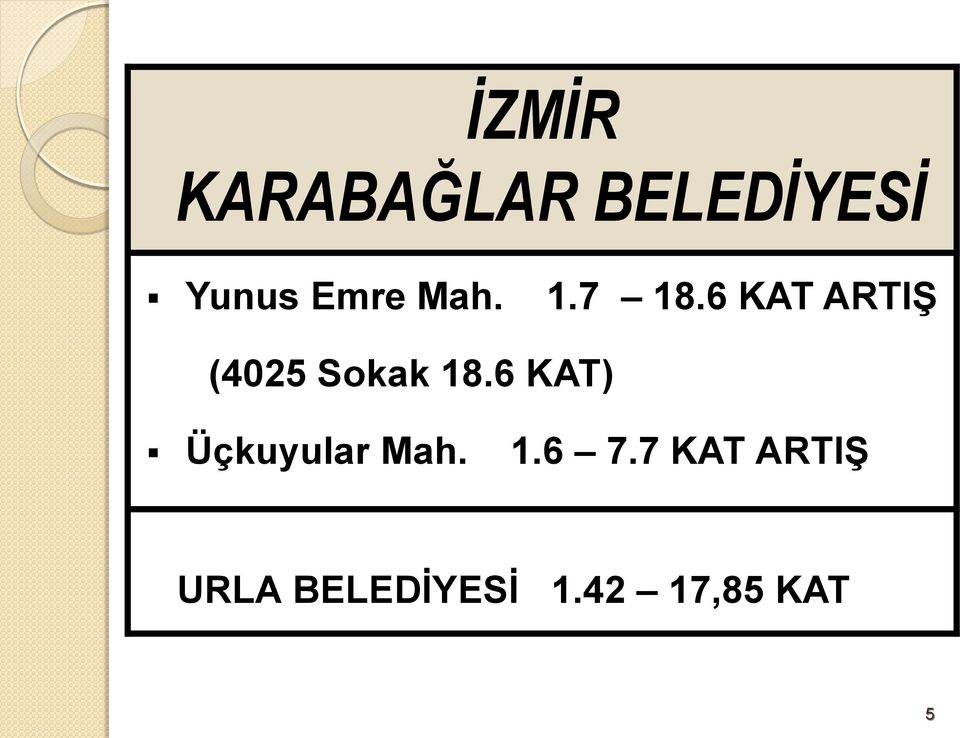 6 KAT ARTIŞ (4025 Sokak 18.