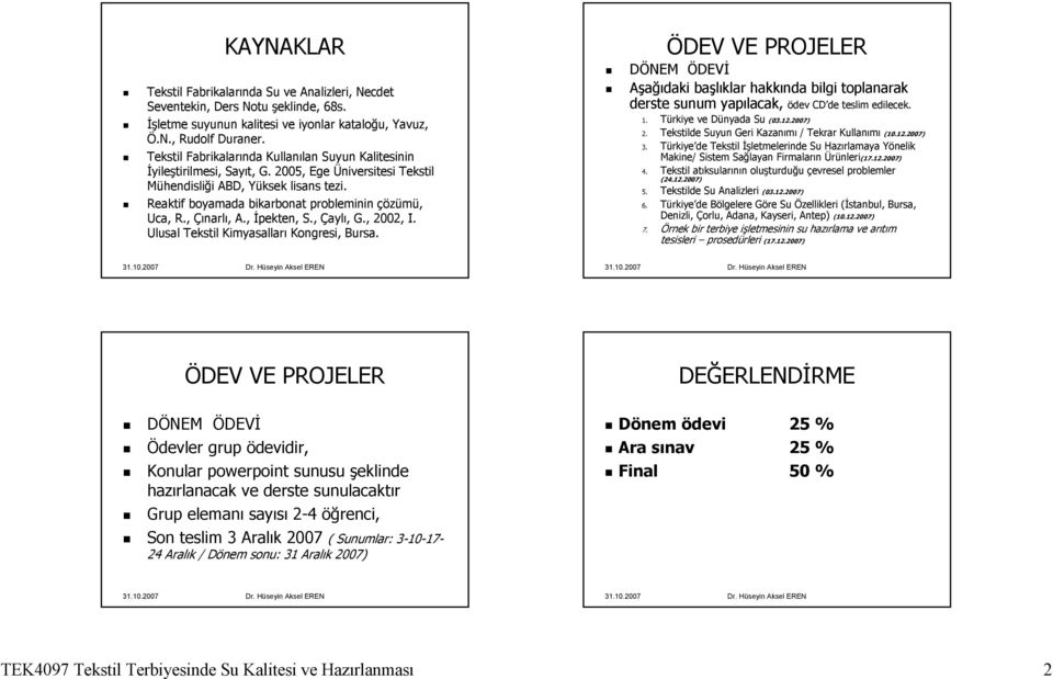 Reaktif boyamada bikarbonat probleminin çözümü, Uca, R., Çınarlı, A., İpekten, S., Çaylı, G., 2002, I. Ulusal Tekstil Kimyasalları Kongresi, Bursa.