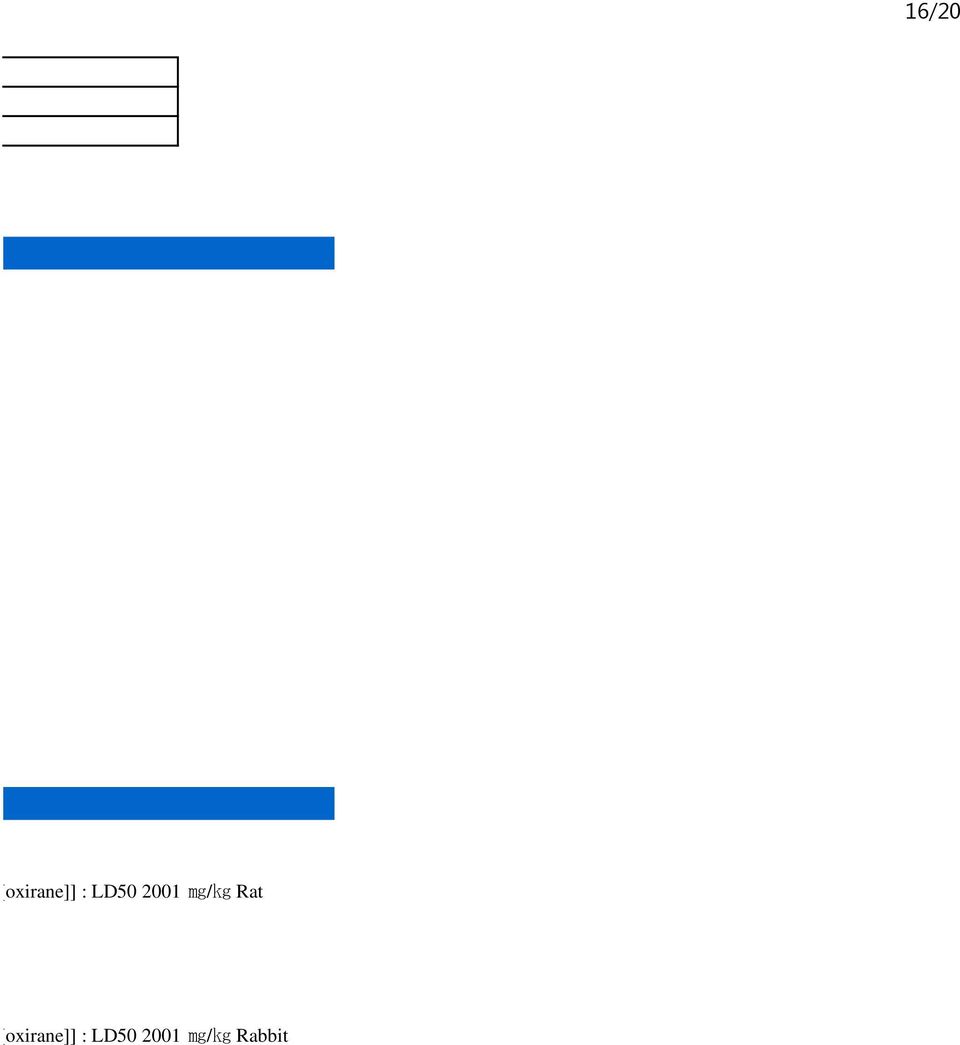 LD50 2001 mg/kg Rat 