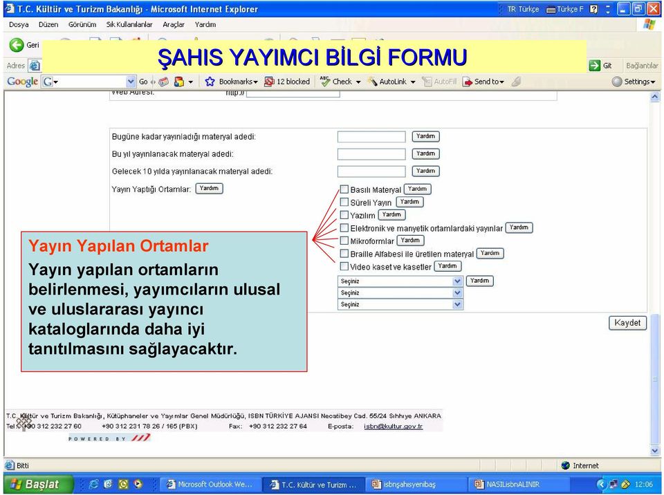 ulusal ve uluslararası yayıncı