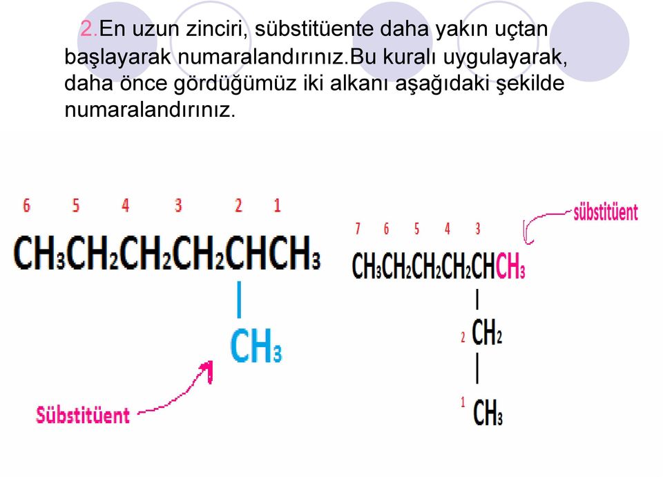 bu kuralı uygulayarak, daha önce gördüğümüz