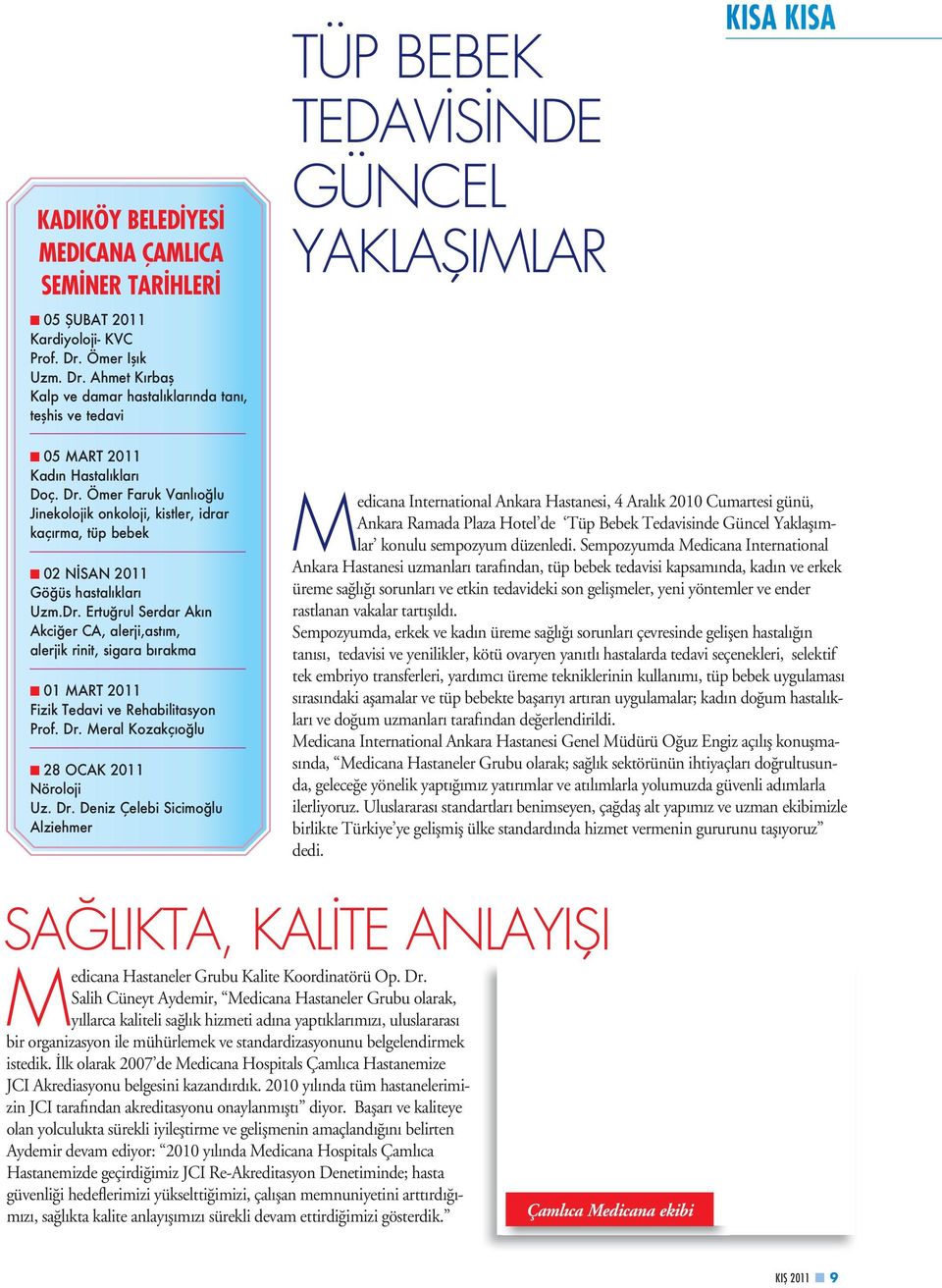 Dr. Ertuğrul Serdar Akın Akciğer CA, alerji,astım, alerjik rinit, sigara bırakma 01 MART 2011 Fizik Tedavi ve Rehabilitasyon Prof. Dr.