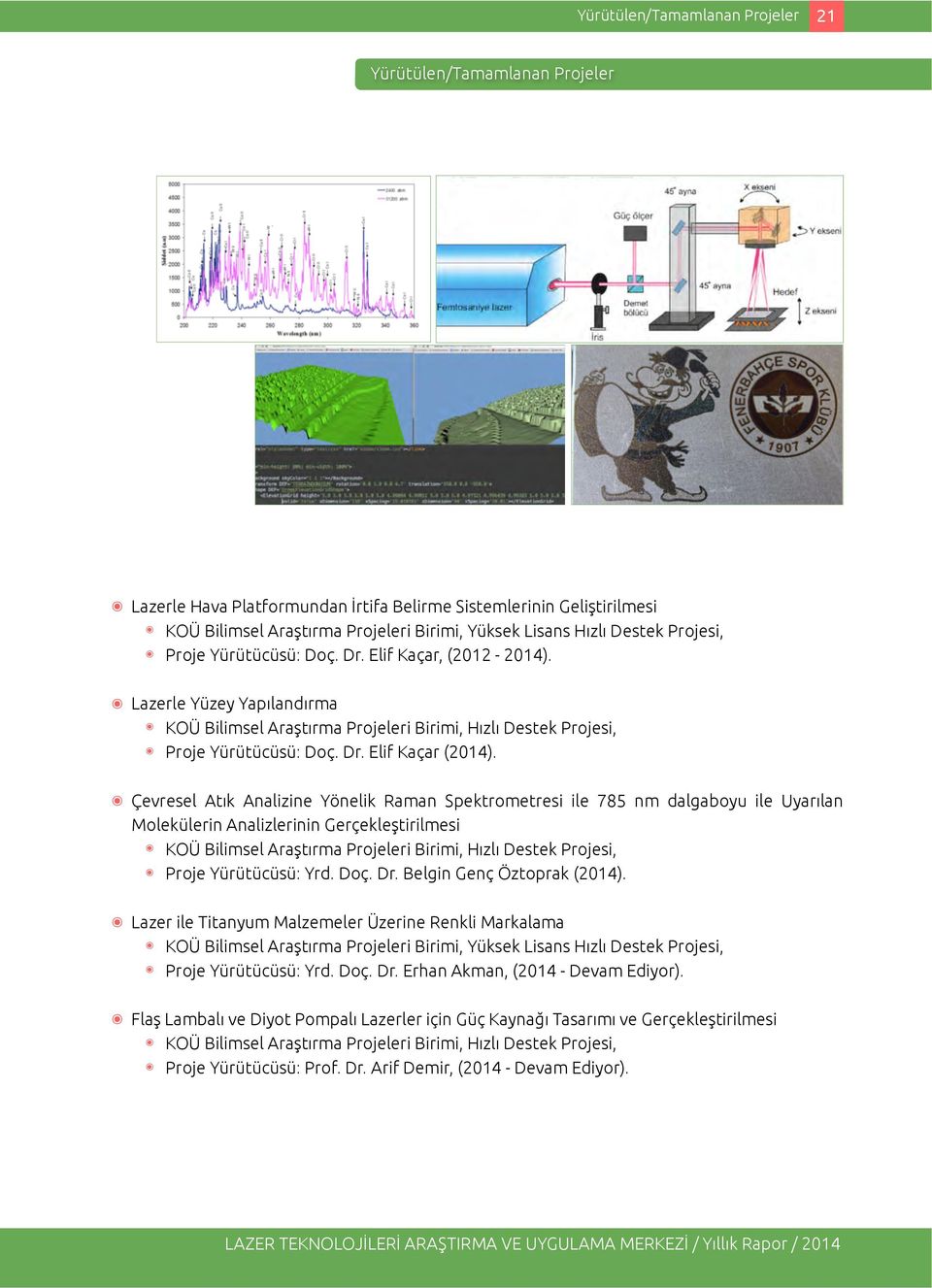 Çevresel Atık Analizine Yönelik Raman Spektrometresi ile 785 nm dalgaboyu ile Uyarılan Molekülerin Analizlerinin Gerçekleştirilmesi KOÜ Bilimsel Araştırma Projeleri Birimi, Hızlı Destek Projesi,