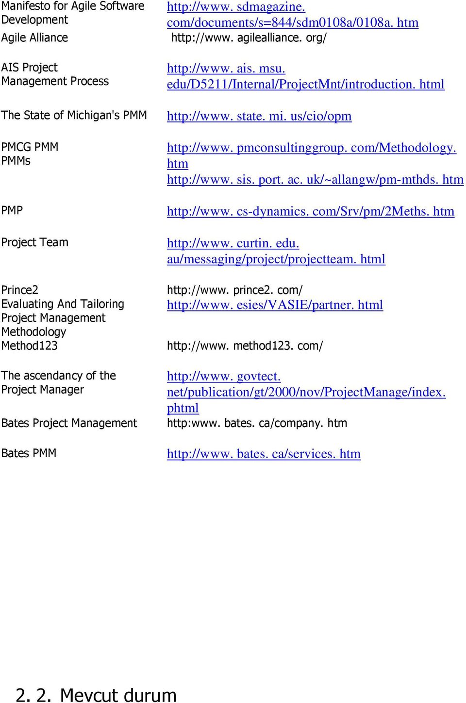 org/ http://www. ais. msu. edu/5211/internal/projectmnt/introduction. html http://www. state. mi. us/cio/opm http://www. pmconsultinggroup. com/methodology. htm http://www. sis. port. ac.