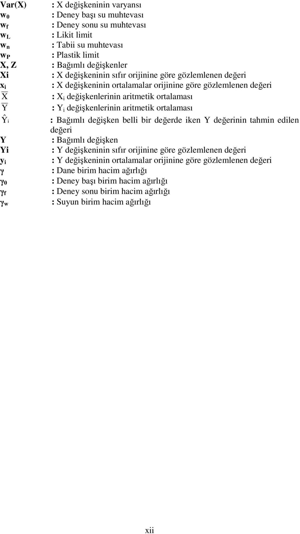 aritmetik ortalaması Ŷ i : Bağımlı değişken belli bir değerde iken Y değerinin tahmin edilen değeri Y : Bağımlı değişken Yi : Y değişkeninin sıfır orijinine göre gözlemlenen değeri y i : Y