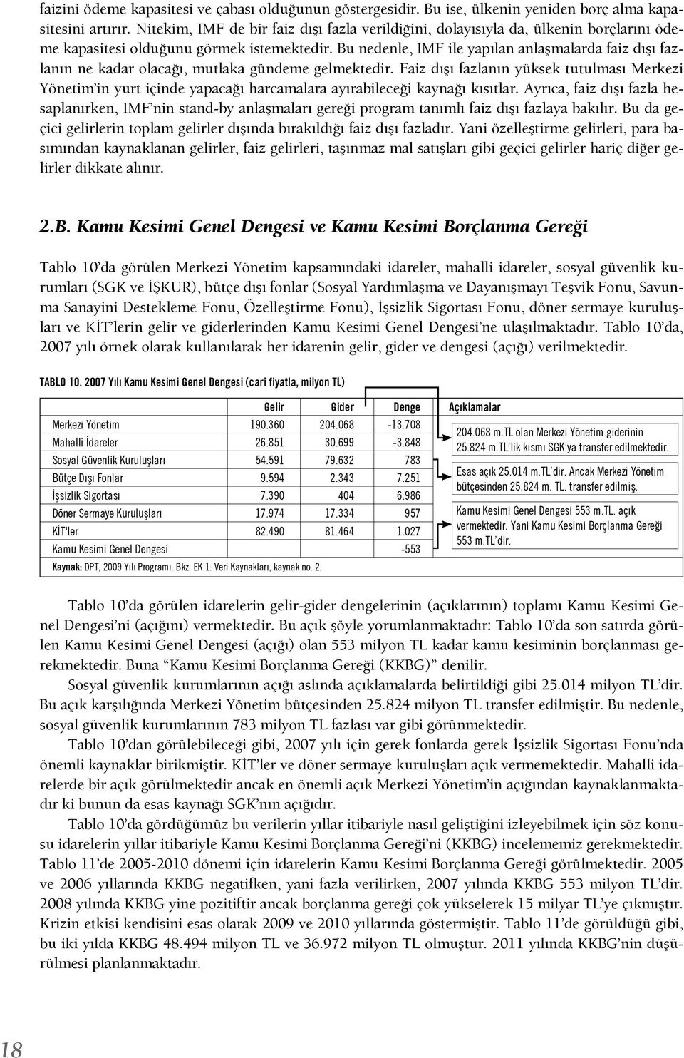 Bu nedenle, IMF ile yapılan anlaşmalarda faiz dışı fazlanın ne kadar olacağı, mutlaka gündeme gelmektedir.