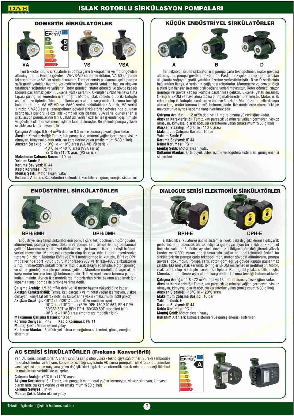 Bu grafit yataklar bas lan ak flkan taraf ndan so utulur ve ya lan r. Rotor gömle i, stator gömle i ve gövde kapa komple paslanmaz çeliktir.