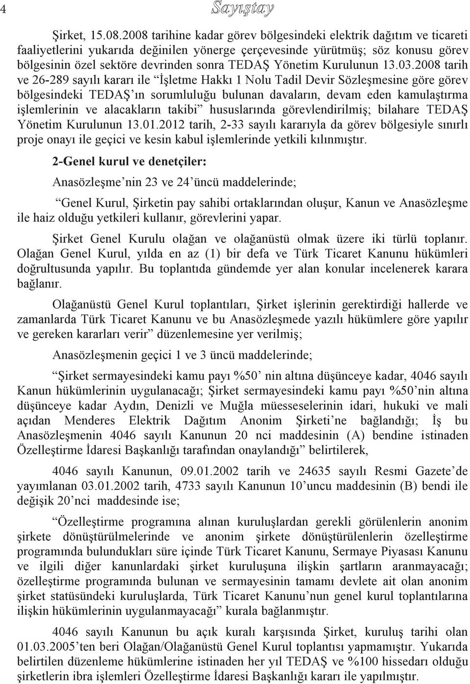 Yönetim Kurulunun 13.03.