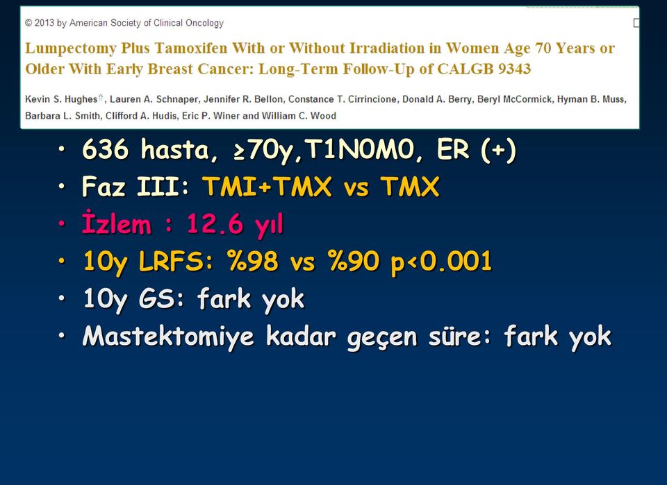 6 yıl 10y LRFS: %98 vs %90 p<0.