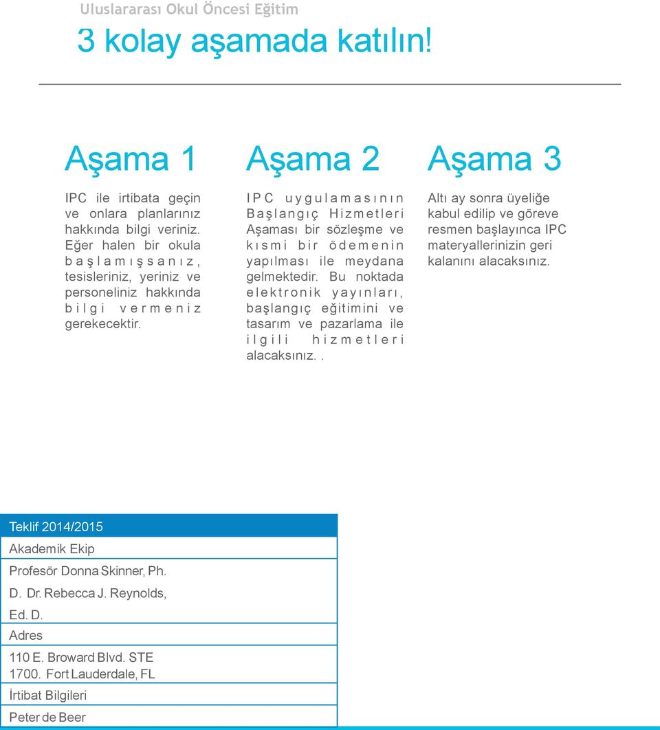 Aama 2 I P C u y g u l a m a s ı n ı n Ba l a n g ı ç H i z m e t l e r i Aaması bir sözleme ve k ı s m i b i r ö d e m e n i n yapılması ile meydana gelmektedir.