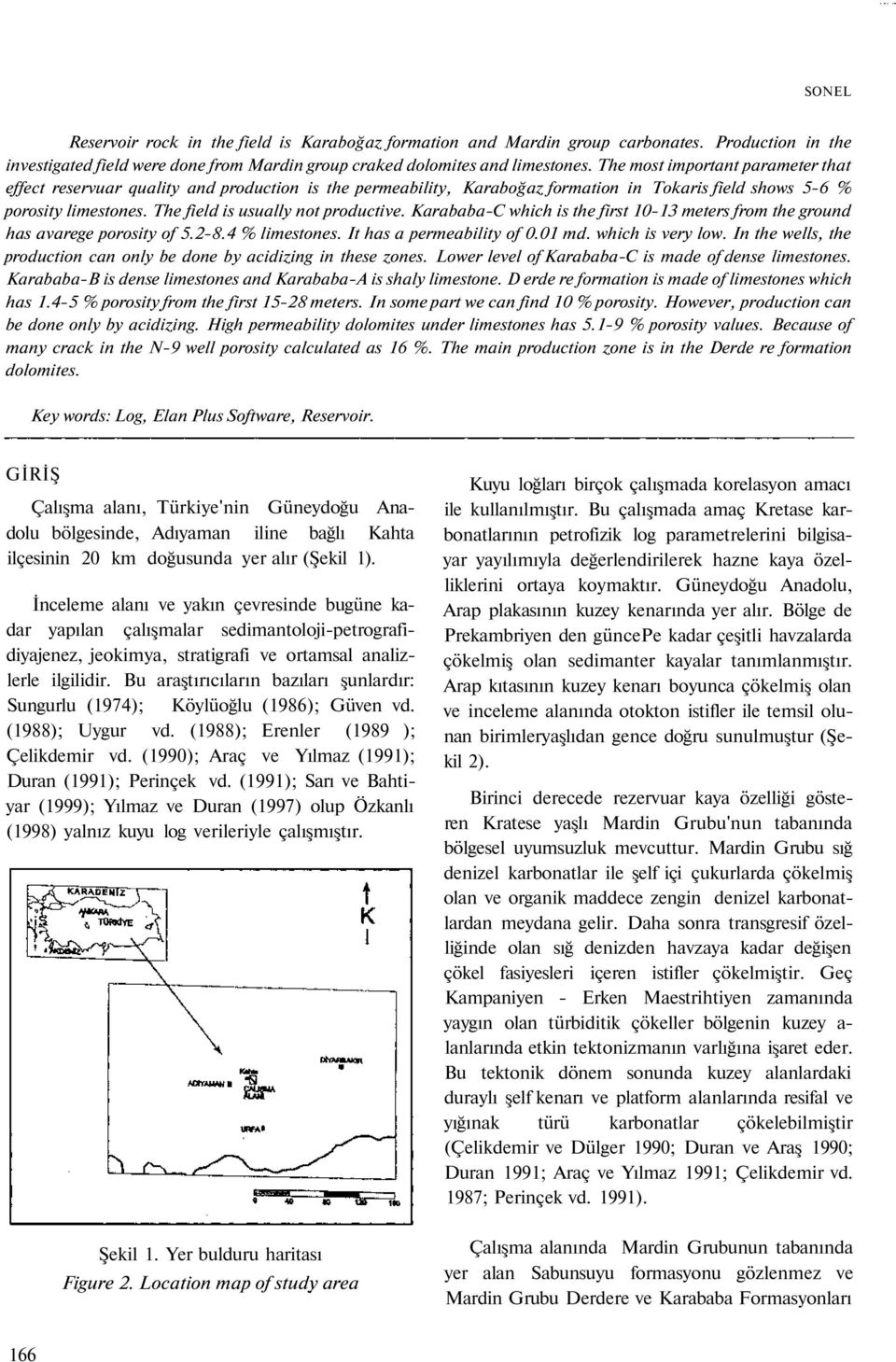 The field is usually not productive. Karababa-C which is the first 10-13 meters from the ground has avarege porosity of 5.2-8.4 % limestones. It has a permeability of 0.01 md. which is very low.